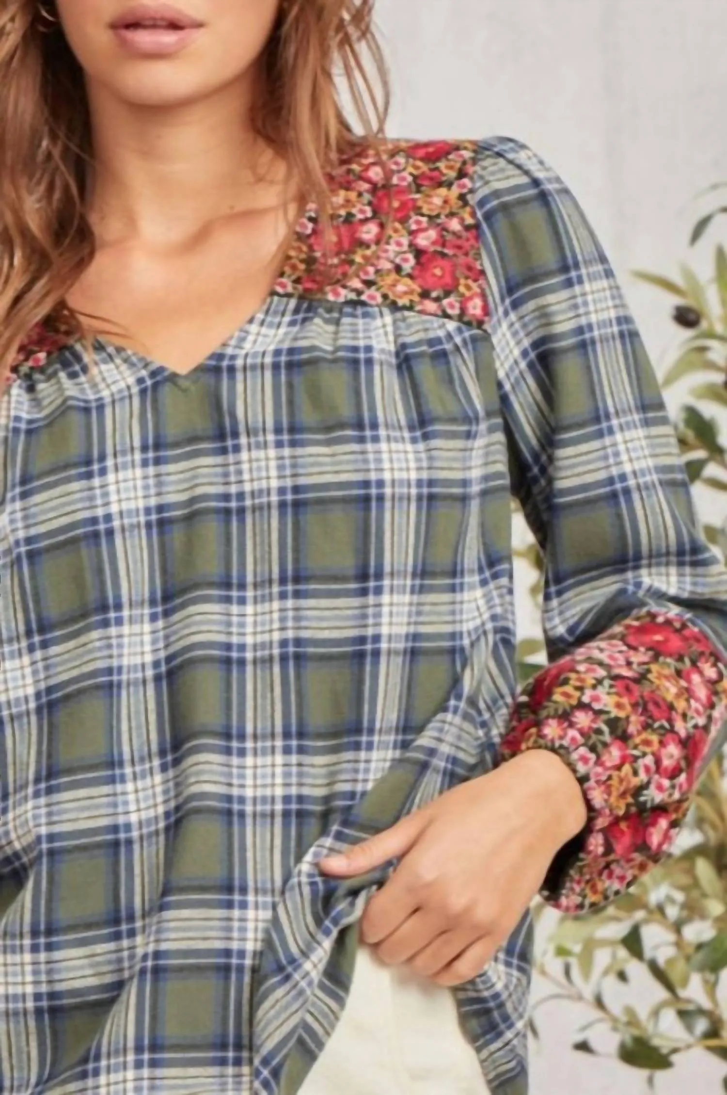 Andree By Unit - Kensington Plaid Top