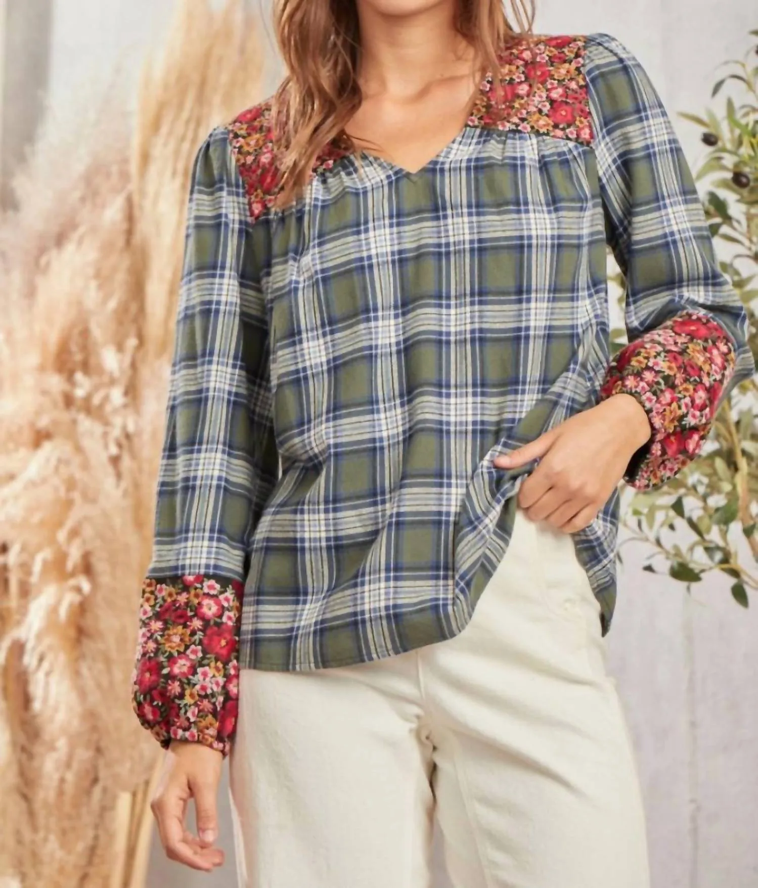 Andree By Unit - Kensington Plaid Top
