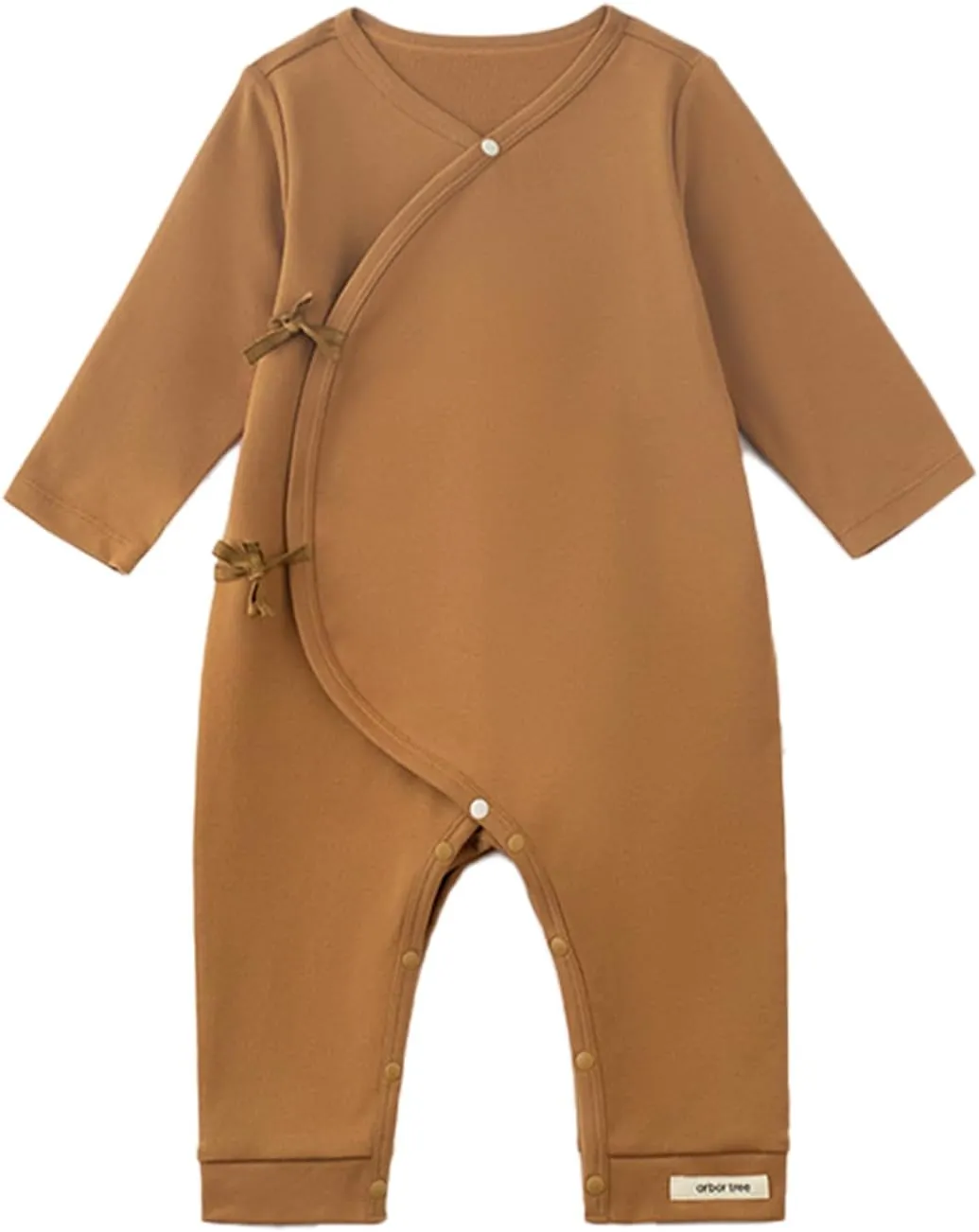 ArborTree 100% Natural Organic Cotton Baby Bandage Romper Baby Bodysuit