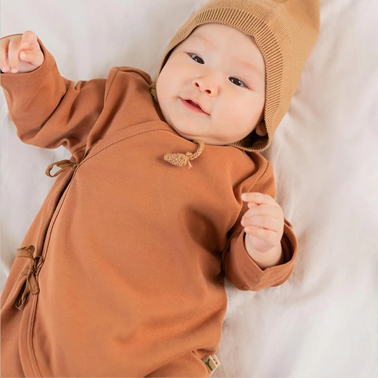 ArborTree 100% Natural Organic Cotton Baby Bandage Romper Baby Bodysuit