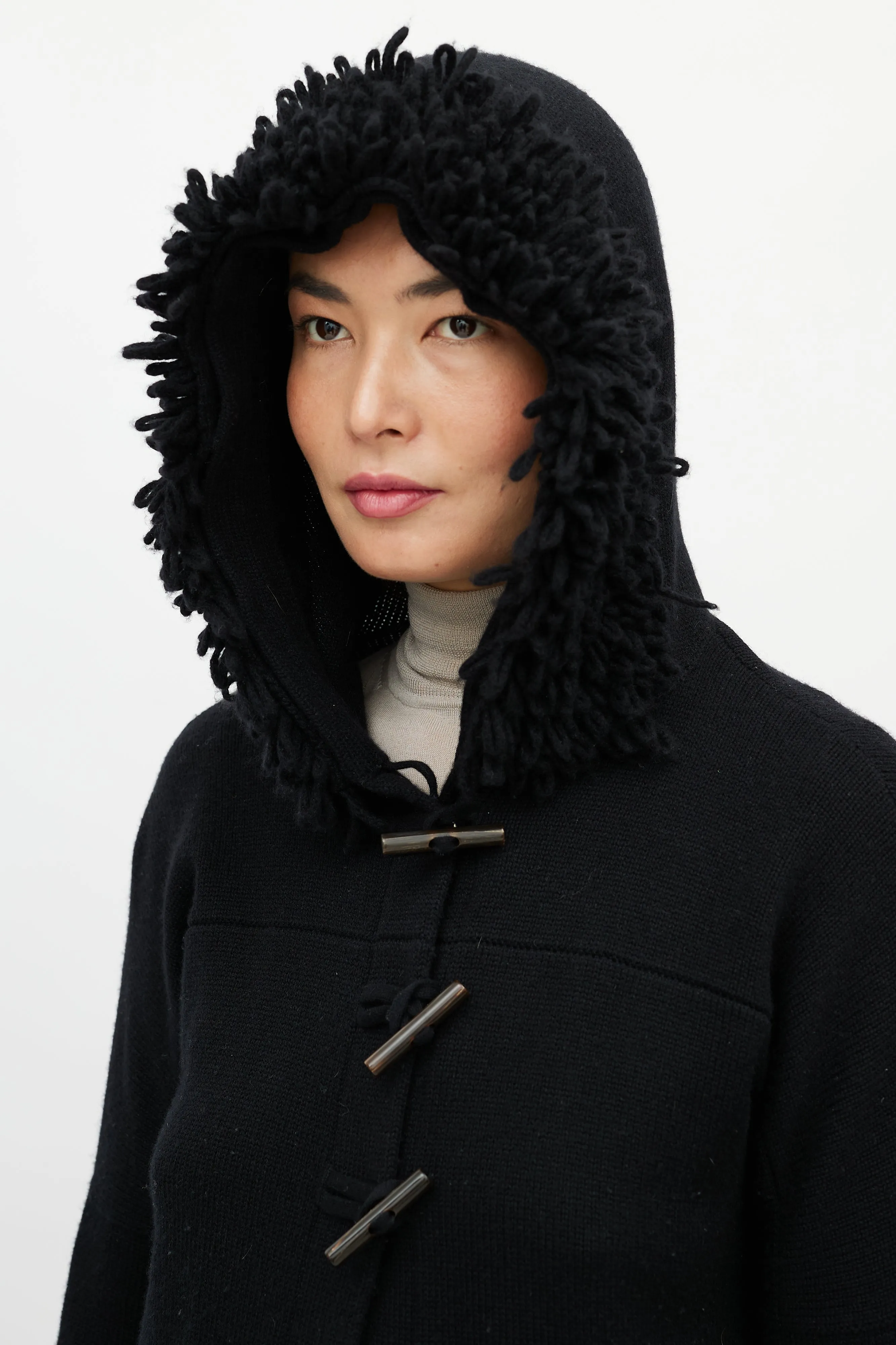 Black Cashmere Knit Jacket