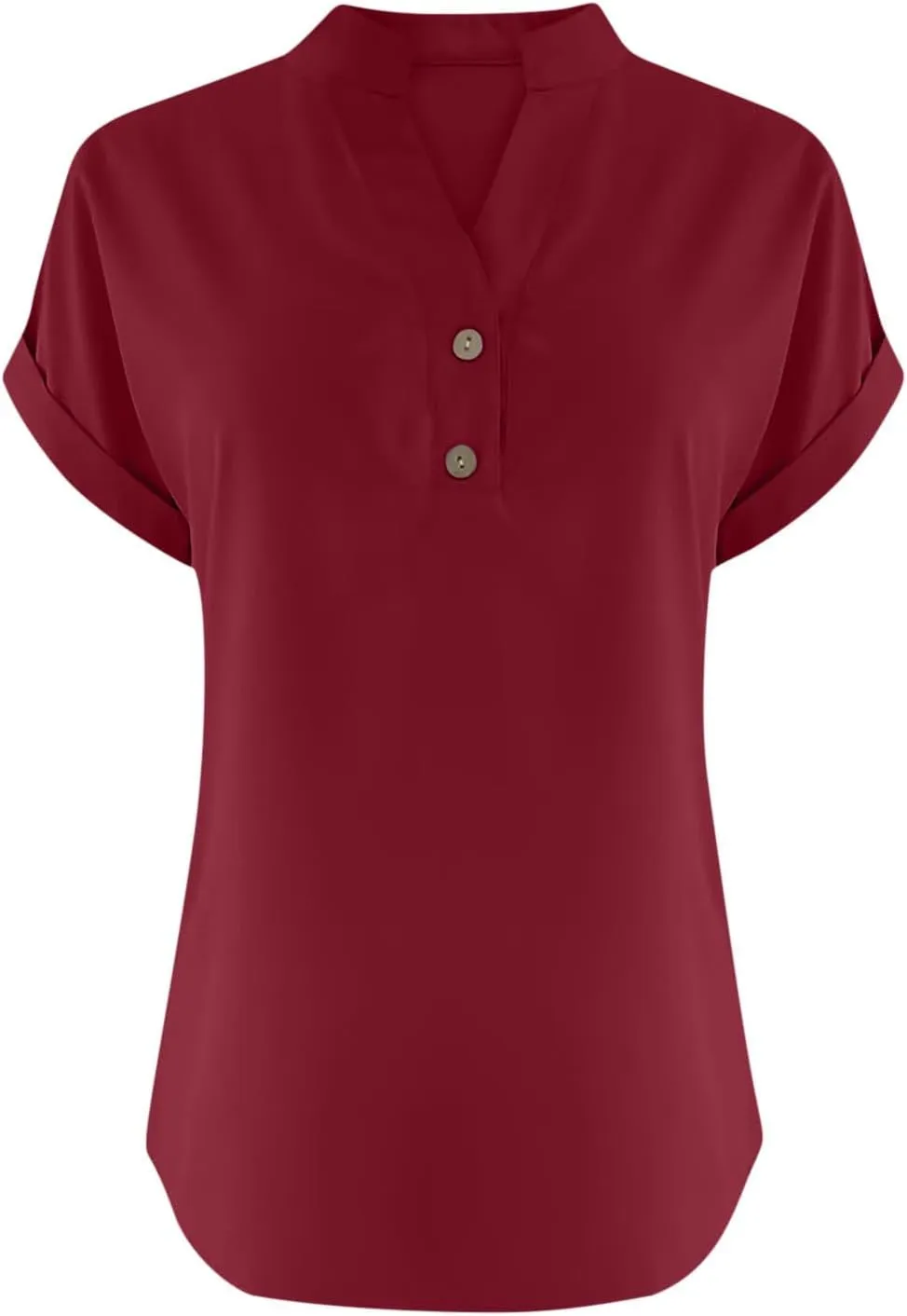 Cotton Linen Shirt for Women 2025 Trendy Short Sleeve Summer Blouse Button Down V Neck Tops Casual Vacation Tee Shirts