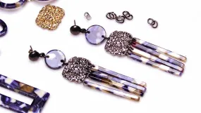 How to Make Resin Fringe Statement Earrings
