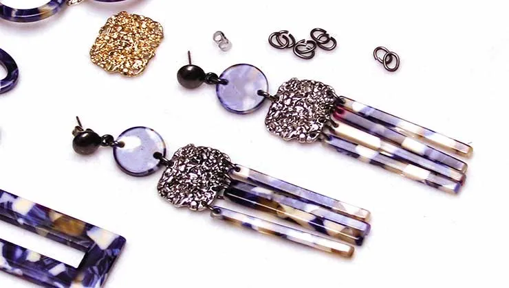 How to Make Resin Fringe Statement Earrings