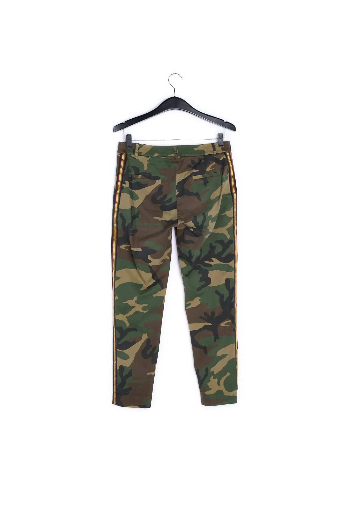 Khaki printed pants
