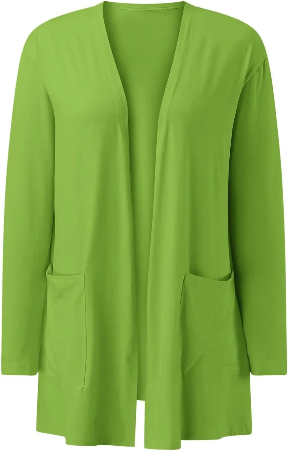 Lightweight Cardigans for Women Trendy Summer Long Sleeve Open Front Cardigan with Pockets Thin Sweaters Knit Tops