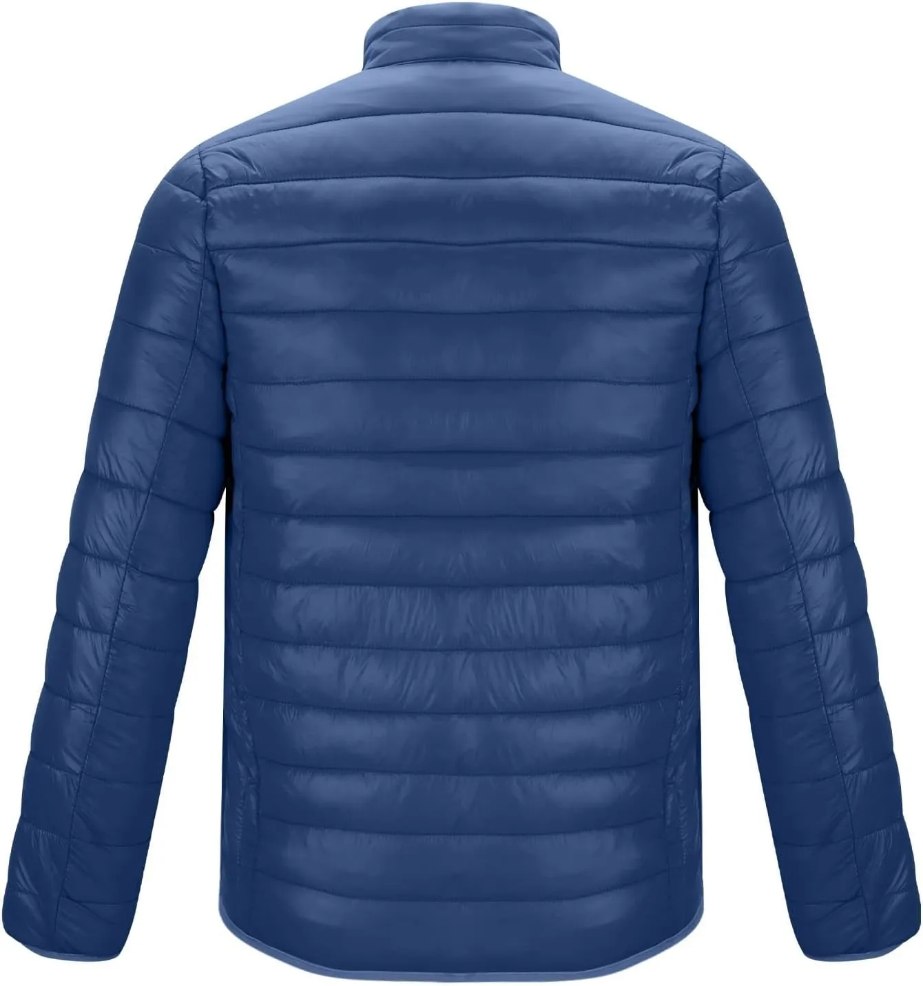 Men's Winter Jackets Lightweight Puffer Jacket Warm Quilted Jackets Plus Size Packable Down Jacket Stand Collar Coat