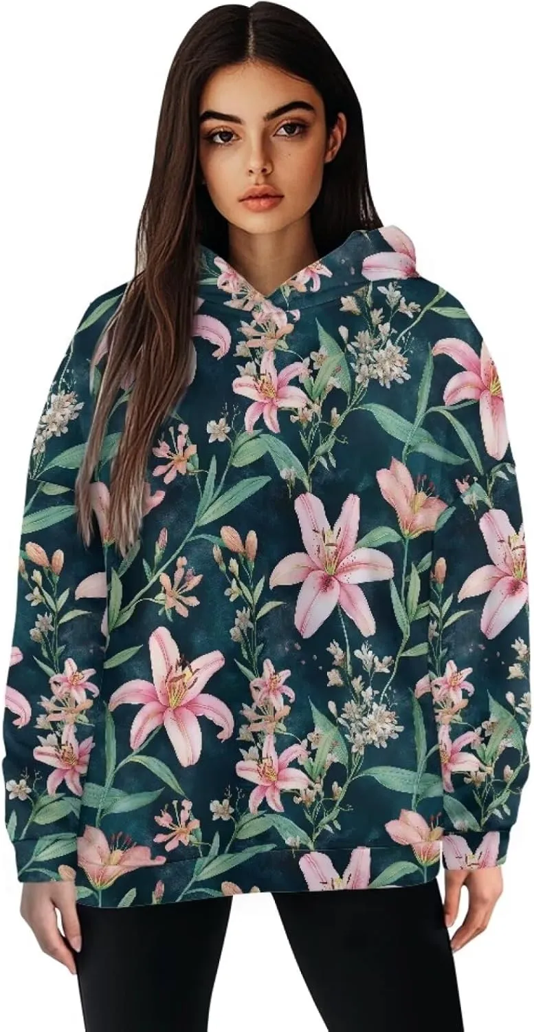 NDISTIN Women’s Pullover Sweatshirts Soft Skin Friendly Women's Baggy Hoodie Designed for Easy Movement