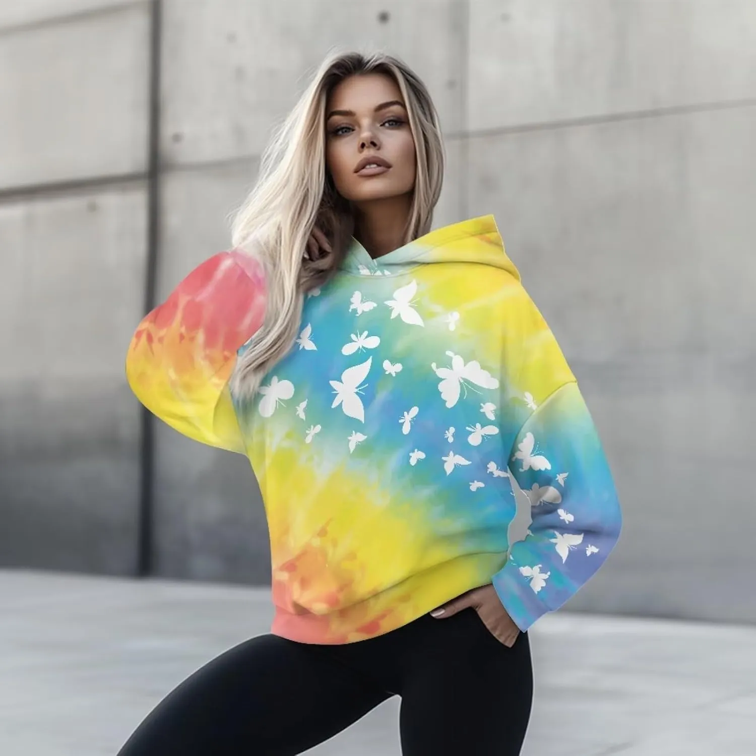NDISTIN Women’s Pullover Sweatshirts Soft Skin Friendly Women's Baggy Hoodie Designed for Easy Movement