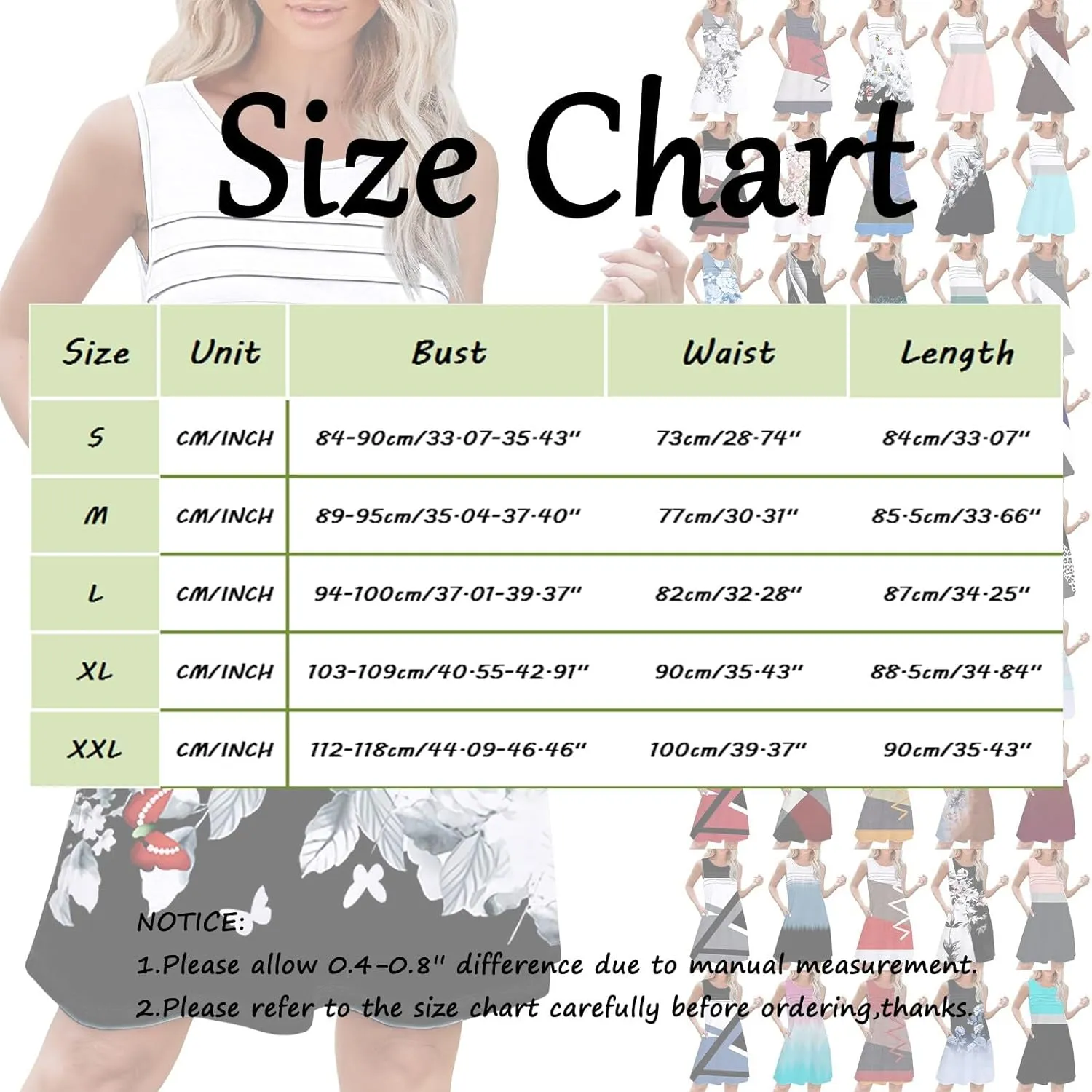 Short Summer Dresses Womens with Pockets Summer Casual Tank Dress Sleeveless Midi Beach Dress Women's Plus Size