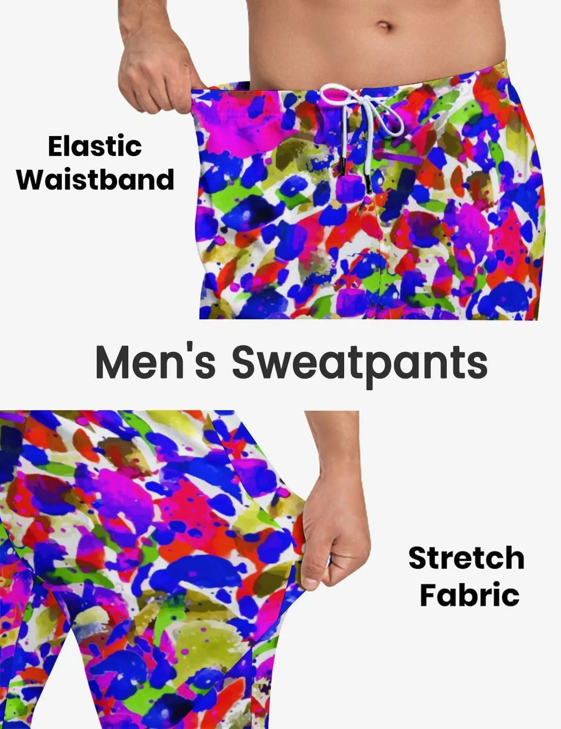 Sweatpants for Men Joggers Pant 3D Printed Sports Pants Casual Workout Pants Running Pants with Pockets