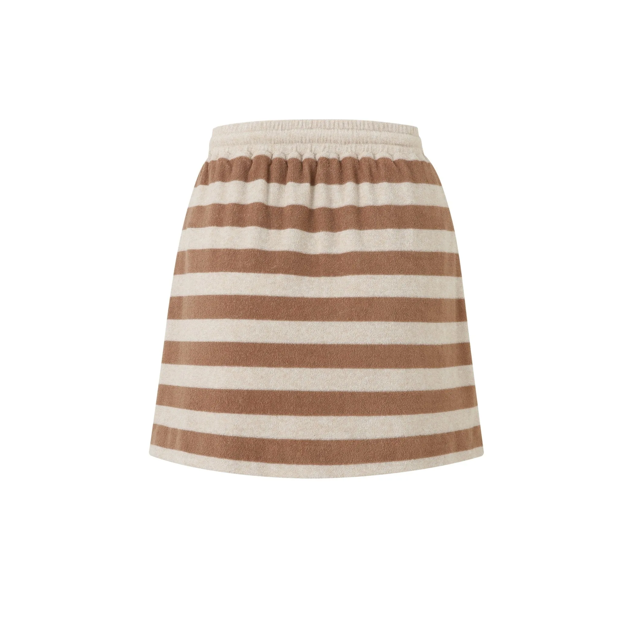 Towel Material Striped Casual Half Skirt