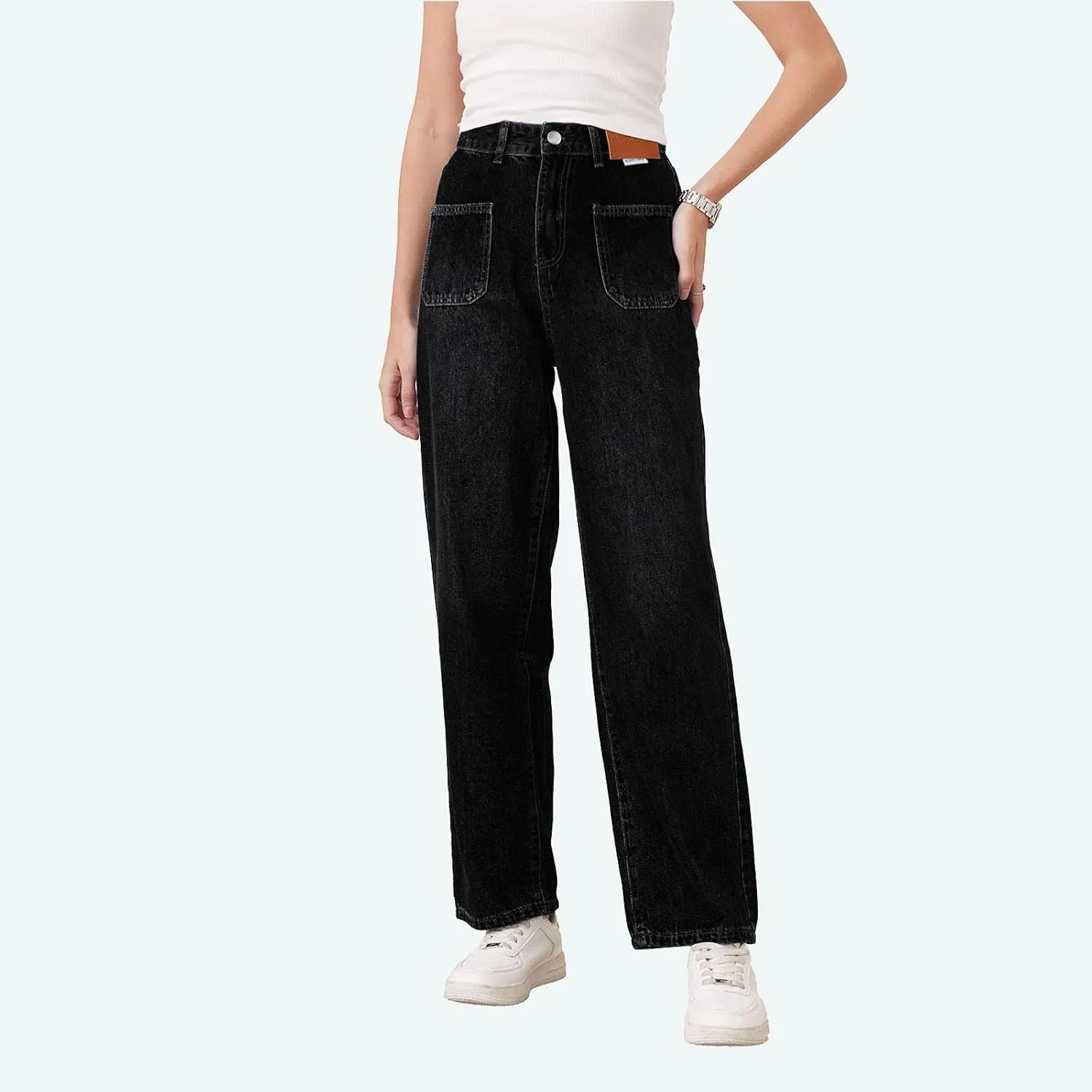 Wide Leg Jeans for Women Baggy Jeans for Woman High Waisted Loose Wide Leg Jean Womens Boyfriend Y2K Pants Trendy
