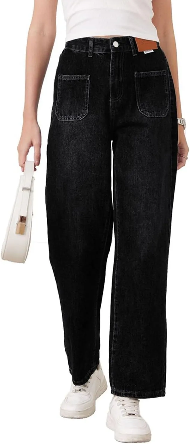 Wide Leg Jeans for Women Baggy Jeans for Woman High Waisted Loose Wide Leg Jean Womens Boyfriend Y2K Pants Trendy