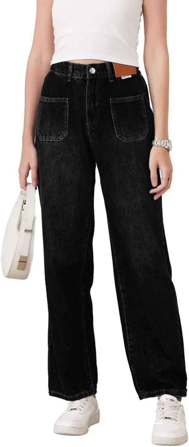 Wide Leg Jeans for Women Baggy Jeans for Woman High Waisted Loose Wide Leg Jean Womens Boyfriend Y2K Pants Trendy