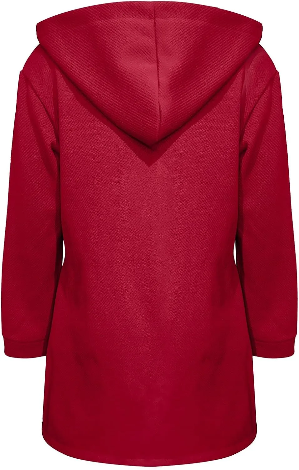 Winter Coats for Women Thick Wool Trench Coat Long Double Breasted Pea Coat Lapel Open Front Jacket with Pockets