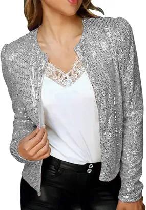 Women Cardigan 3/4 Sleeves Elegant Simple Versatile Short Coat Women's Cardigan Women's Draped Front Open Cardigan