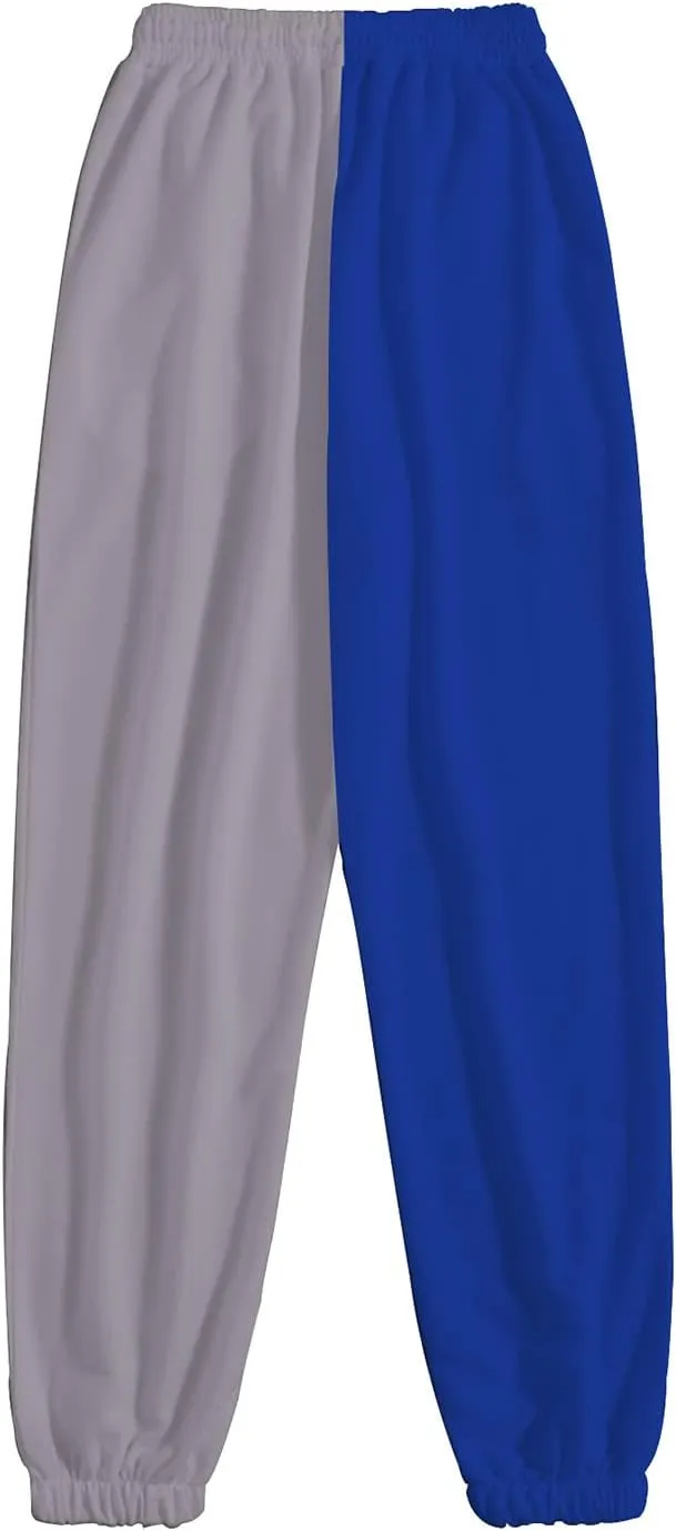 Women Fashion Sports Trousers Solid Color Blocking Printed Comfy Straight Long Leg Workout Athletic Casual Loose