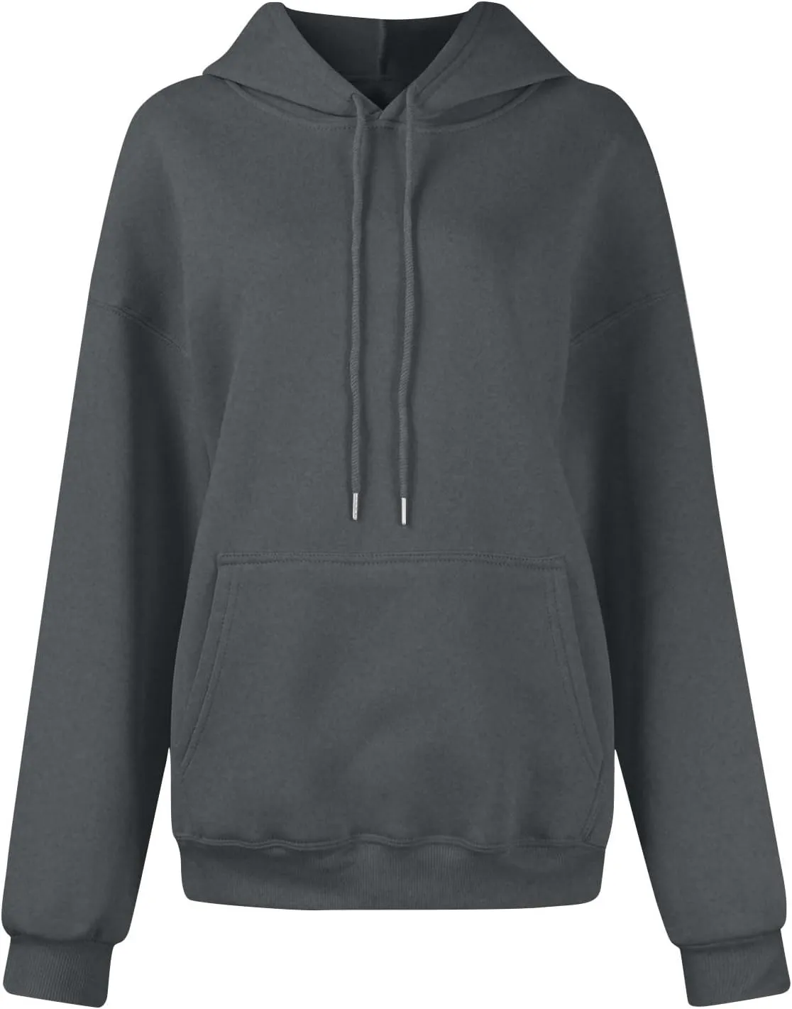 Women's Casual Oversized Hoodie Soft Fleece Pullover With Kangaroo Pocket, Perfect For Everyday