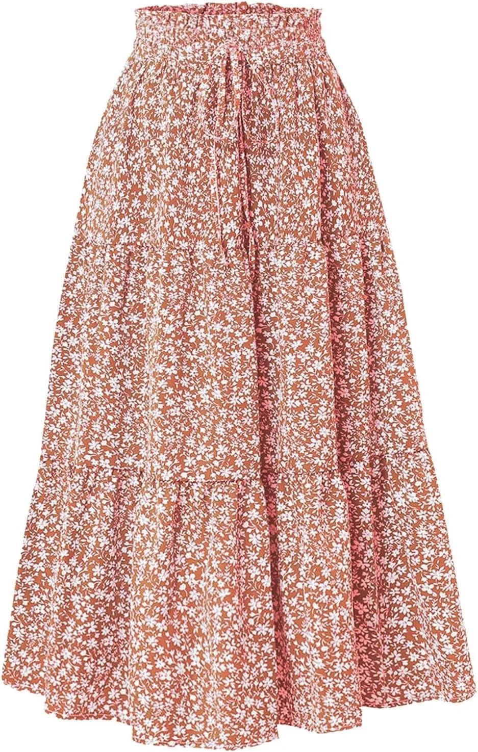 Womens Maxi Skirts Casual High Slim Waist Flowy Summer Casual Elegant Beach Vacation 2025 Trendy Floral
